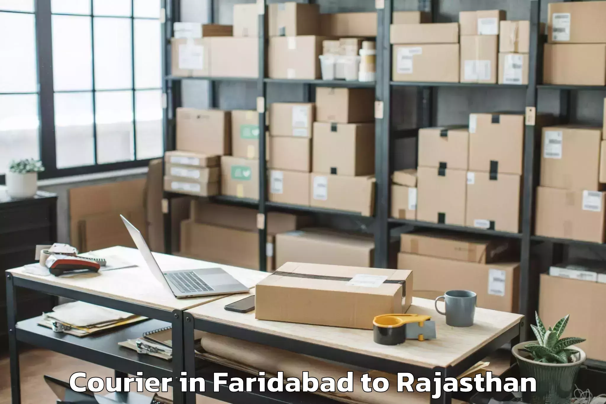 Book Faridabad to Khinwara Courier Online